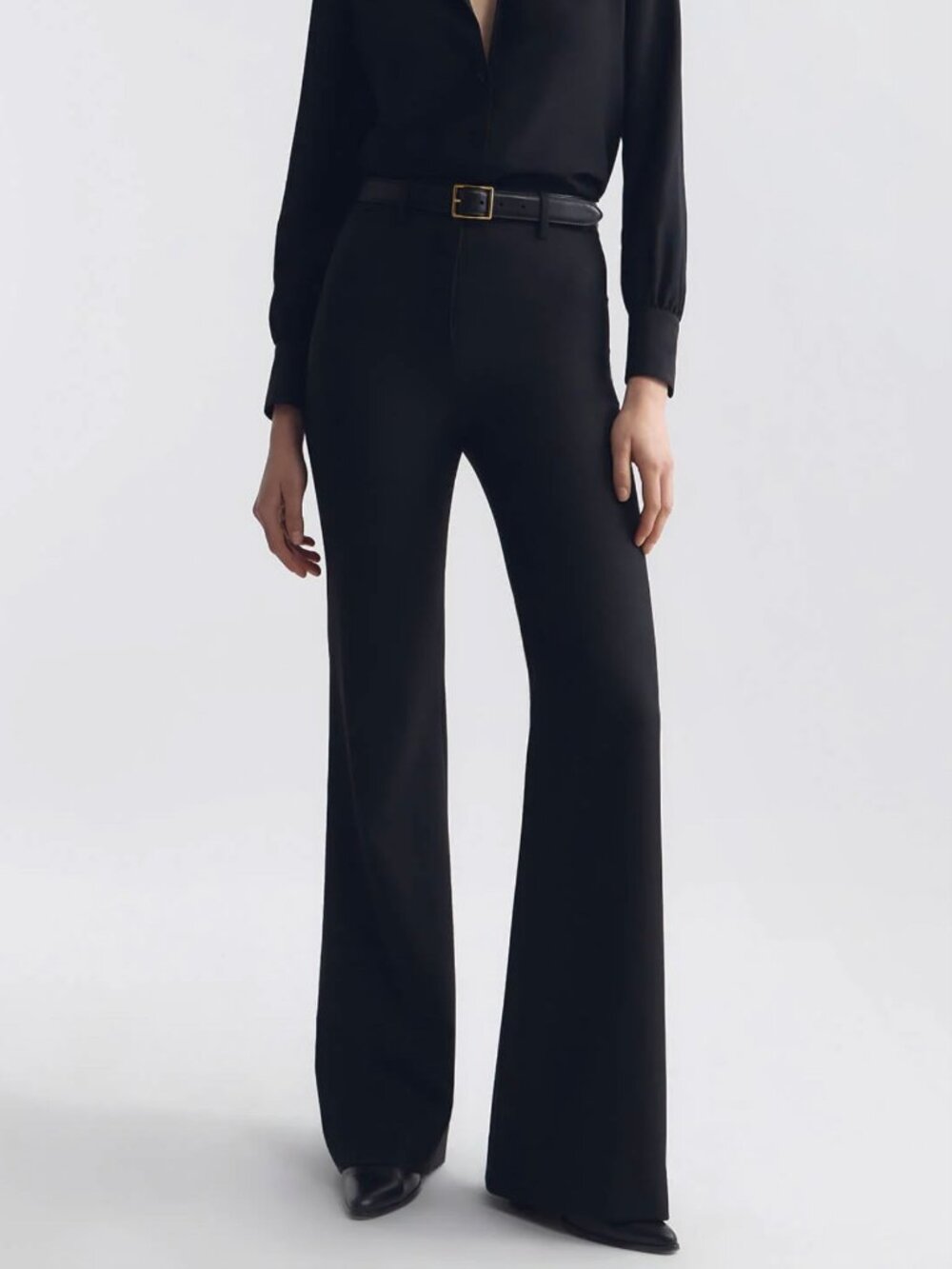 Nili Lotan Corette Virgin Wool Straight Leg Pants Black Size US 2 (XS)